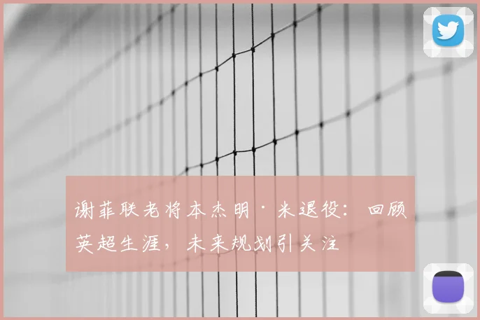 谢菲联老将本杰明·米退役：回顾英超生涯，未来规划引关注